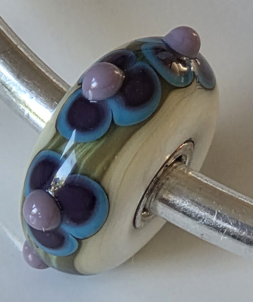 Trollbeads BLOEMENWOLKEN, Sieraden, Tassen en Uiterlijk, Bedels, -, Verzenden, -, Zo goed als nieuw