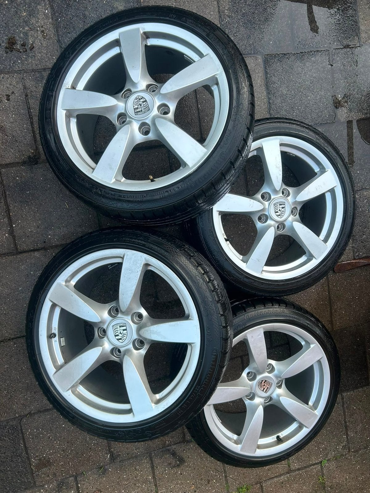 Velgen met winterbanden porsche 987, Ophalen, 18 inch, Gebruikt, Banden en Velgen