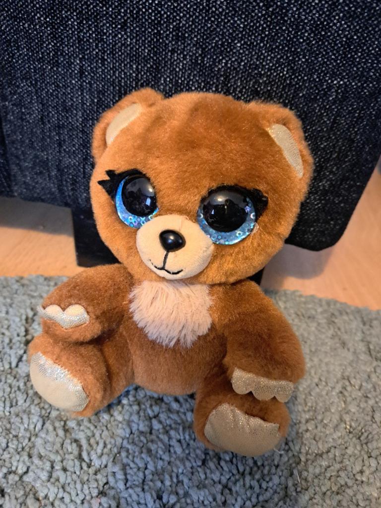 Leuke knuffels met glitter ogen, Gebruikt, Overige merken, Ophalen of Verzenden, Klein (minder dan 20 cm)