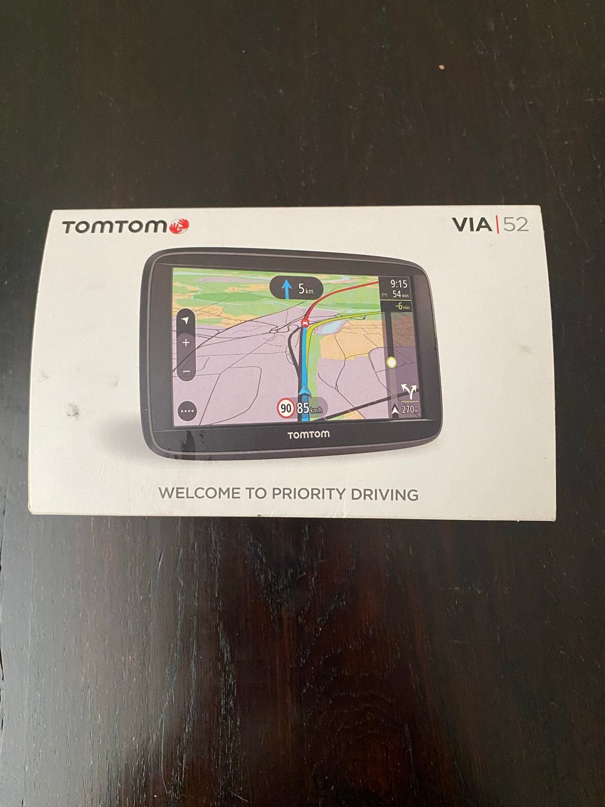 TomTom Via 52 navigatie compleet in doos, Ophalen of Verzenden, Gebruikt