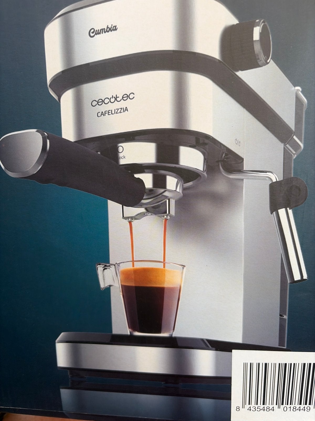 Cecotec Cafelizzia Cumbia Espresso Apparaat, Witgoed en Apparatuur, Koffiezetapparaten, Ophalen, Afneembaar waterreservoir, Espresso apparaat