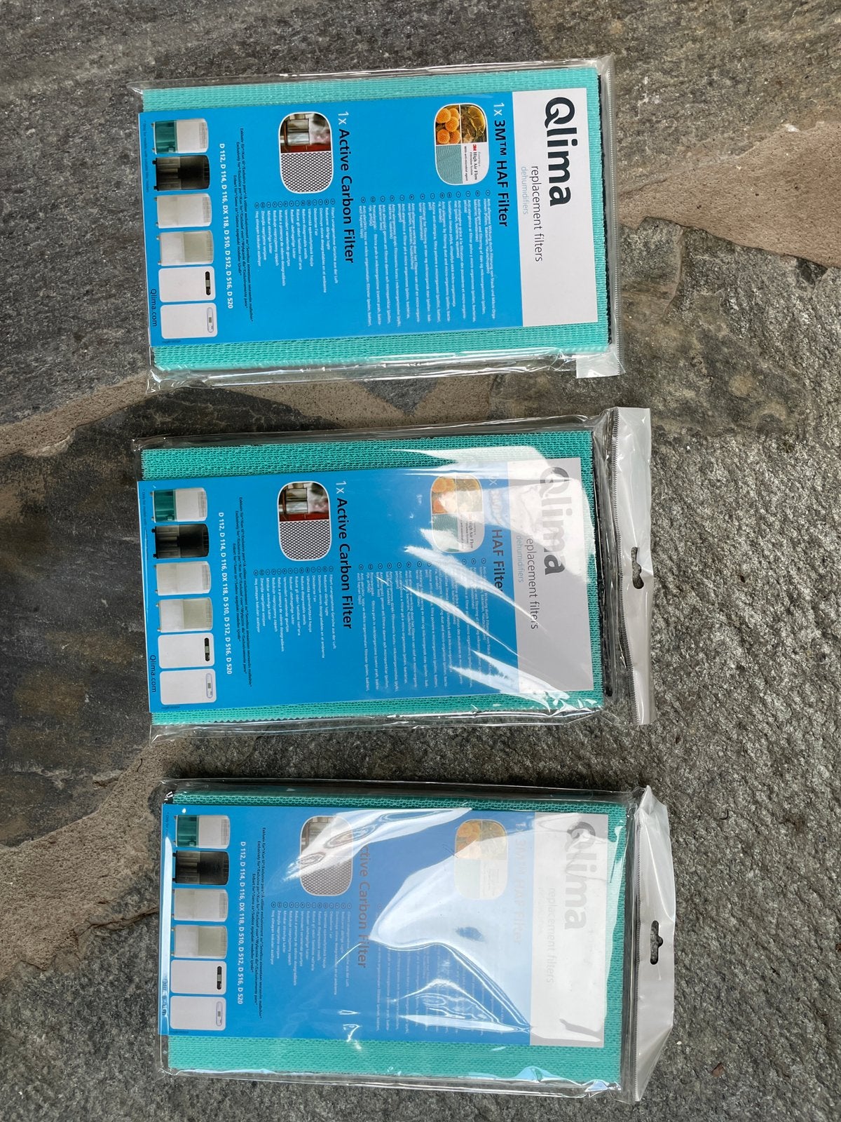 Drie nieuwe qlima filters filter luchtontvochtiger, Ophalen of Verzenden, Nieuw, Luchtontvochter