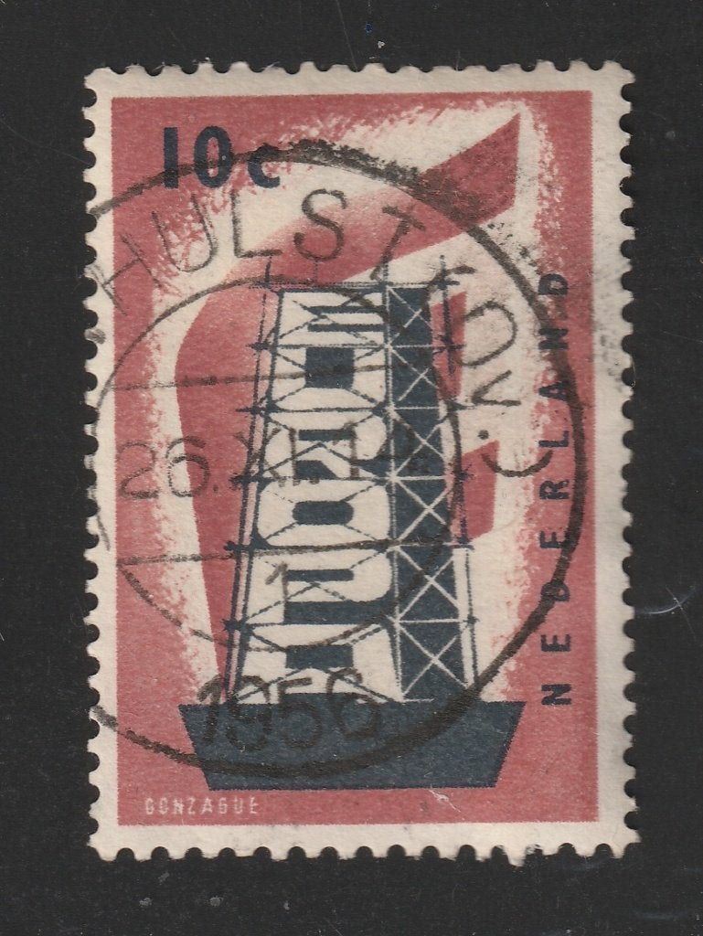 nvph 681 met kortebalkstempel Den Hulst (Ov.) 1 (10568), Ophalen of Verzenden, Na 1940, Gestempeld