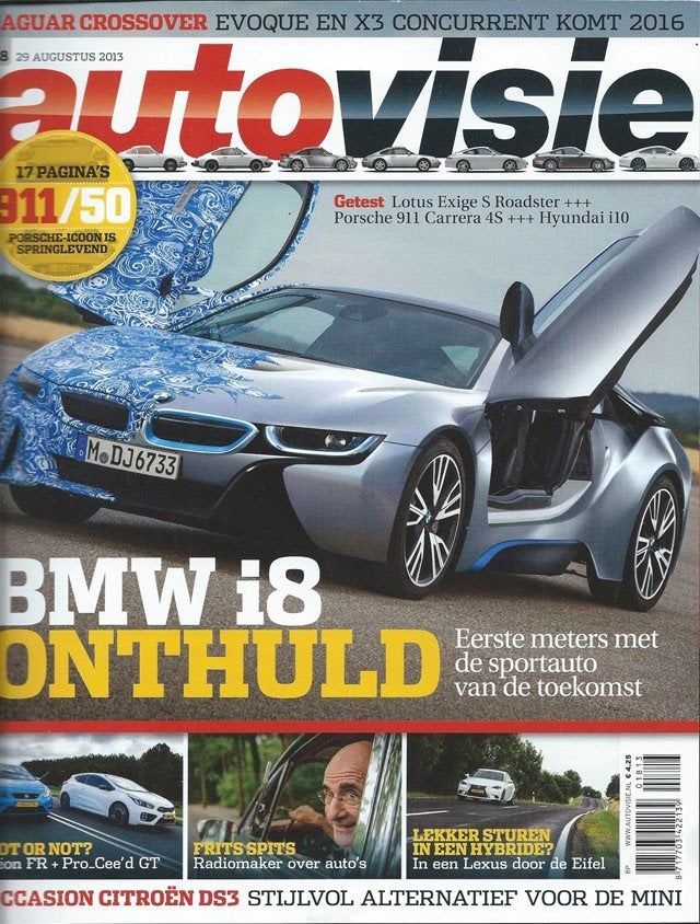Autovisie 18 2013 : BMW i8 - Porsche 911 - Lexus IS 300h, Ophalen of Verzenden, Gelezen, Algemeen