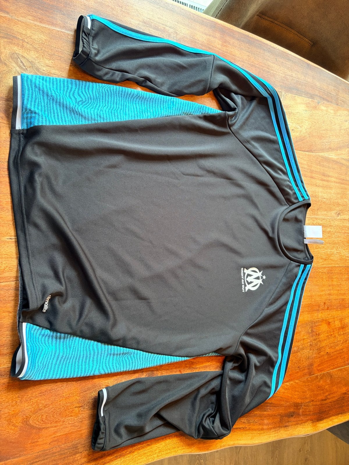 Adidas Olympique Marseille Trainingsshirt Maat XL, Kleding | Heren, Zwart, Maat 56/58 (XL), Ophalen of Verzenden, Zo goed als nieuw