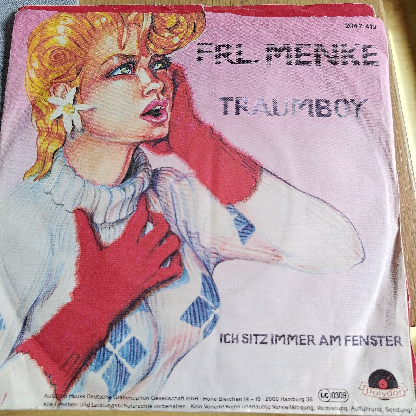 FRL. MENKE - TRAUMBOY / ICH SITZ IMMER AM FENSTER (Single), Gebruikt, 7 inch, EP, Schlager