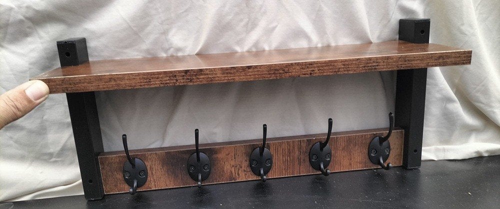 Wand kapstok met plank, Wandkapstok, Ophalen of Verzenden, Zo goed als nieuw, Minder dan 100 cm