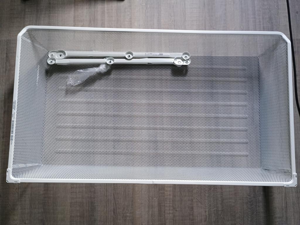 IKEA KOMPLEMENT Uittrekbare mand, wit, 100x58 cm, Ophalen, Met plank(en), Modern, functioneel, Nieuw