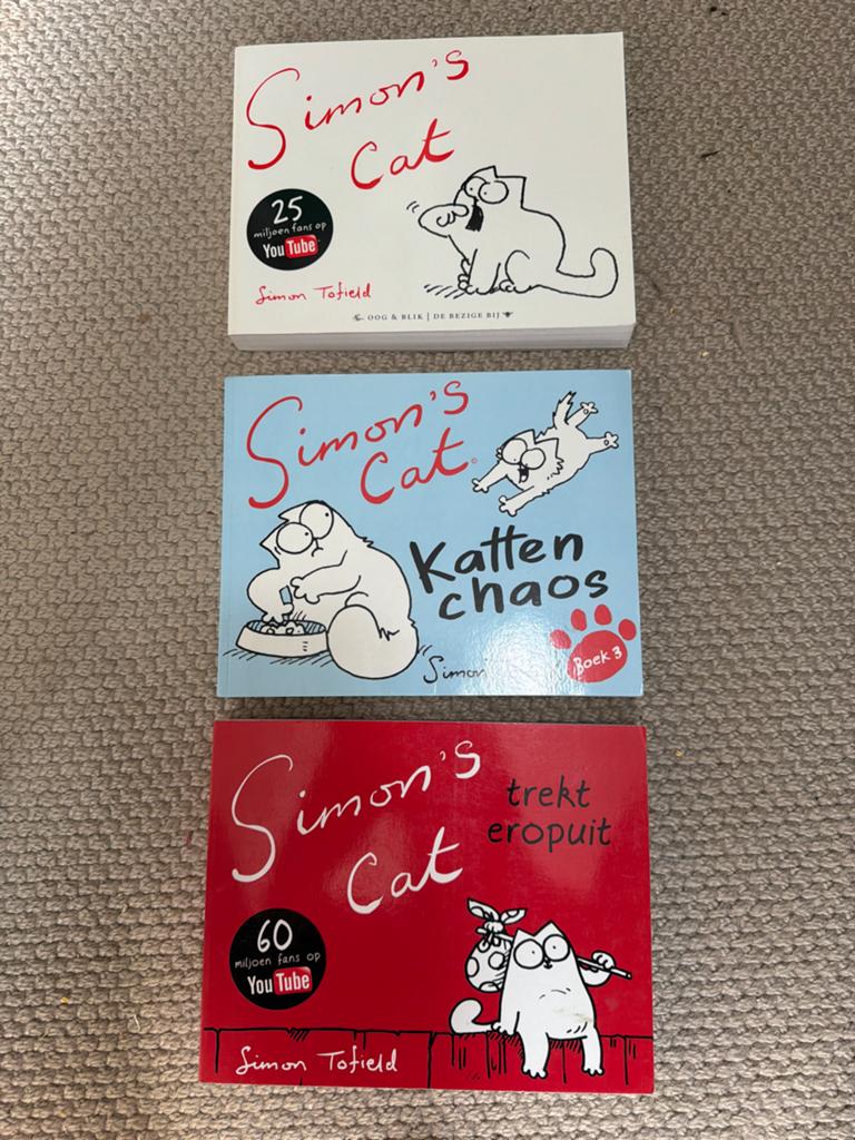 Simon's Cat Boeken - Complete Set van 3, Meerdere stripboeken, Ophalen of Verzenden, Zo goed als nieuw