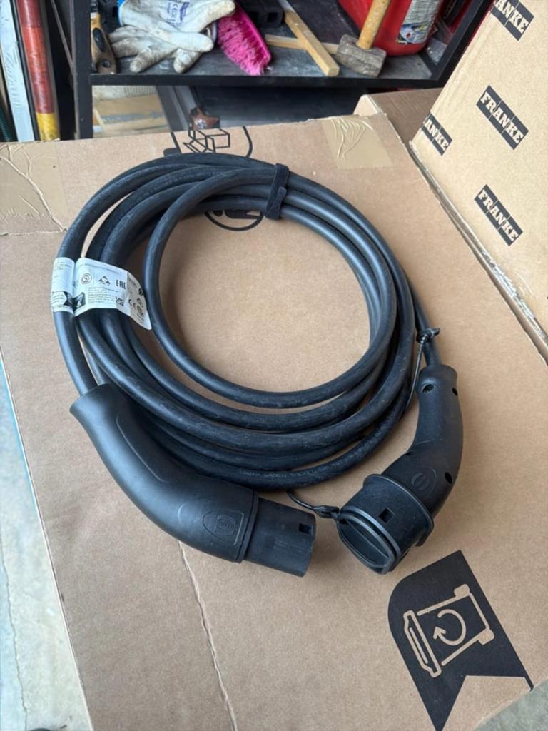 Harting Type 2 Laadkabel 32A 480V 3-fase 4,5m Zwart, Auto diversen, Laadpalen, Ophalen of Verzenden, Nieuw, Laadkabel