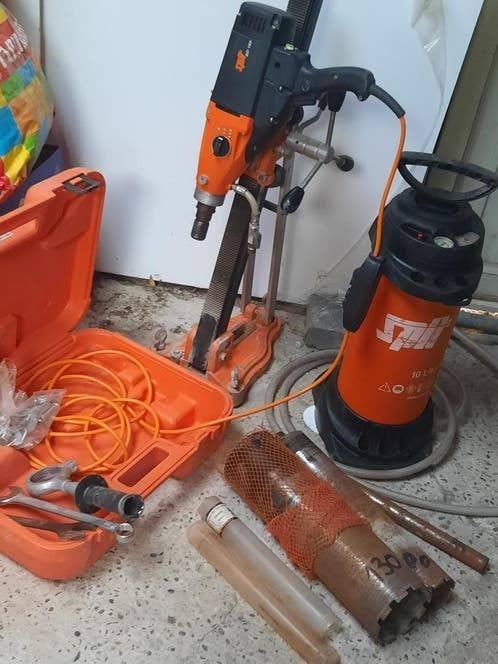Spit sd160 diamentboormachine  + spit statief boren boor wa, Ophalen, Zo goed als nieuw, 600 watt of meer, Boormachine