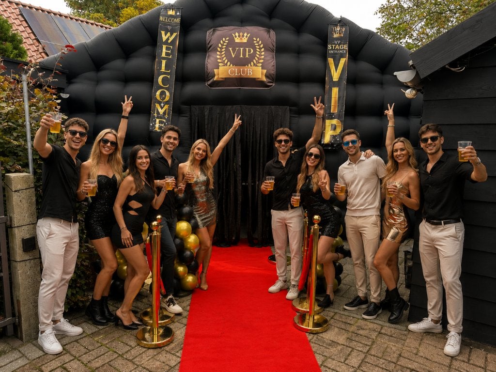 Huur een Opblaasbare Partytent compleet pakket, Tuin en Terras, Partytenten, Ophalen, Nieuw, Minder dan 5 meter