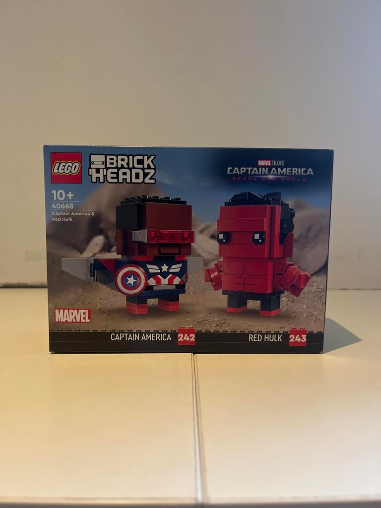 LEGO BrickHeadz Captain America & Red Hulk 40668 Nieuw, Marvel, Lego, Nieuw, Ophalen of Verzenden