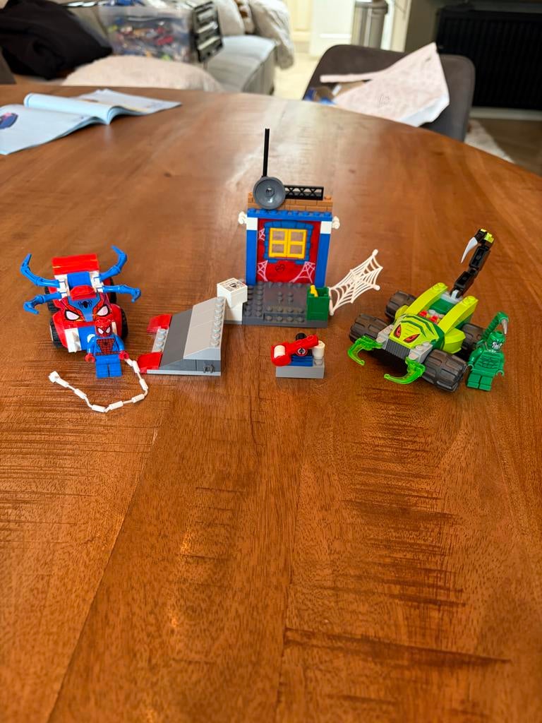Lego Spider-Man 10754: Spider-Man vs Scorpion Street, Gebruikt, Marvel, Lego, Ophalen of Verzenden