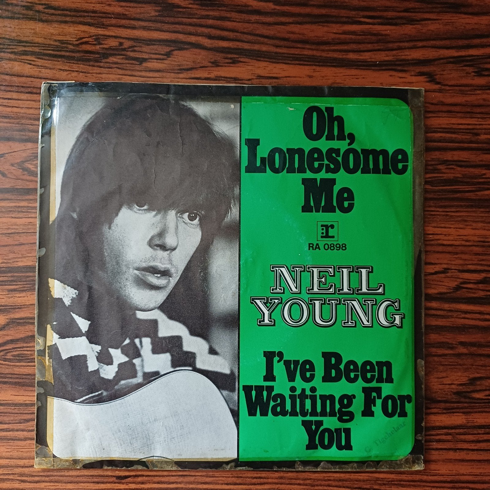 Neil Young - Oh, Lonesome Me / I've Been Waiting For You, Cd's en Dvd's, Gebruikt, Originele persing, 7 inch, Ophalen of Verzenden