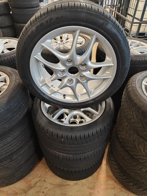 Porsche 968 zomerbanden met velgen set:21, Gebruikt, -, -, Banden en Velgen