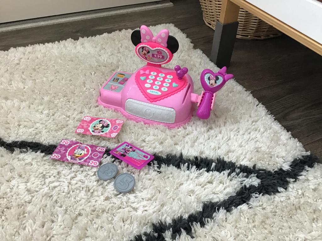 Minnie Mouse kassa, Kinderen en Baby's, Speelgoed | Overig, Ophalen of Verzenden, Zo goed als nieuw, Jongen of Meisje