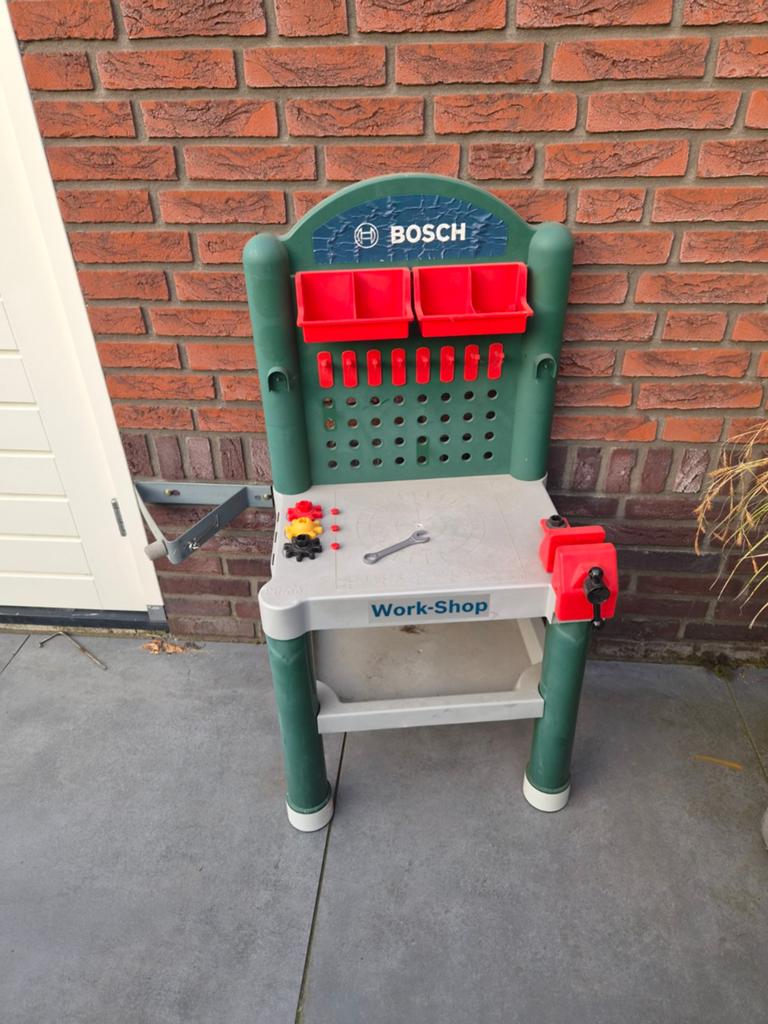 Bosch Work-Shop Speelgoed Werkbank voor Kinderen, Kinderen en Baby's, Ophalen, Gebruikt, Jongen of Meisje