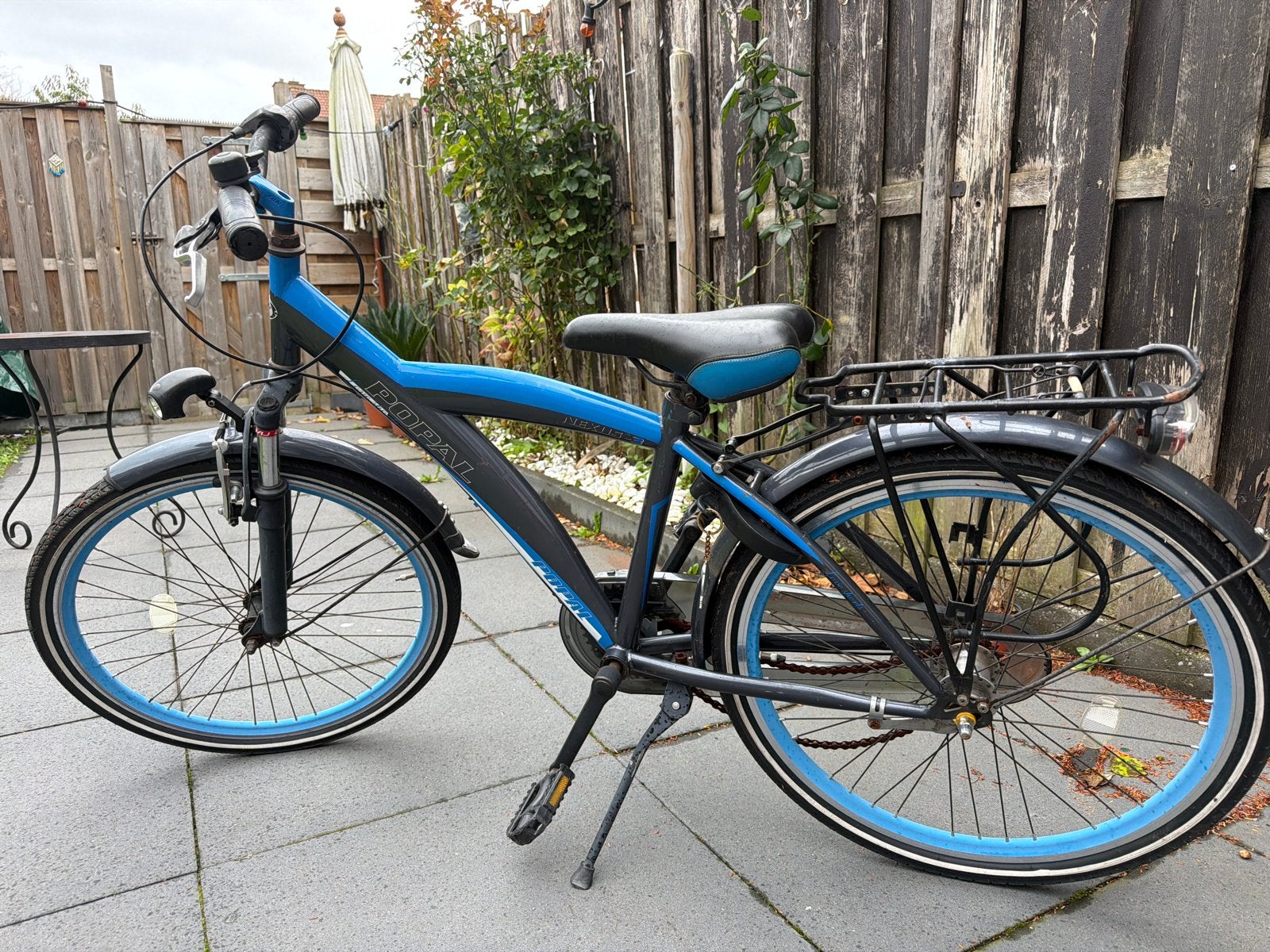 Popal Love Mamafiets - Blauw/Zwart, Ophalen, Gebruikt, Velgrem, Versnellingen