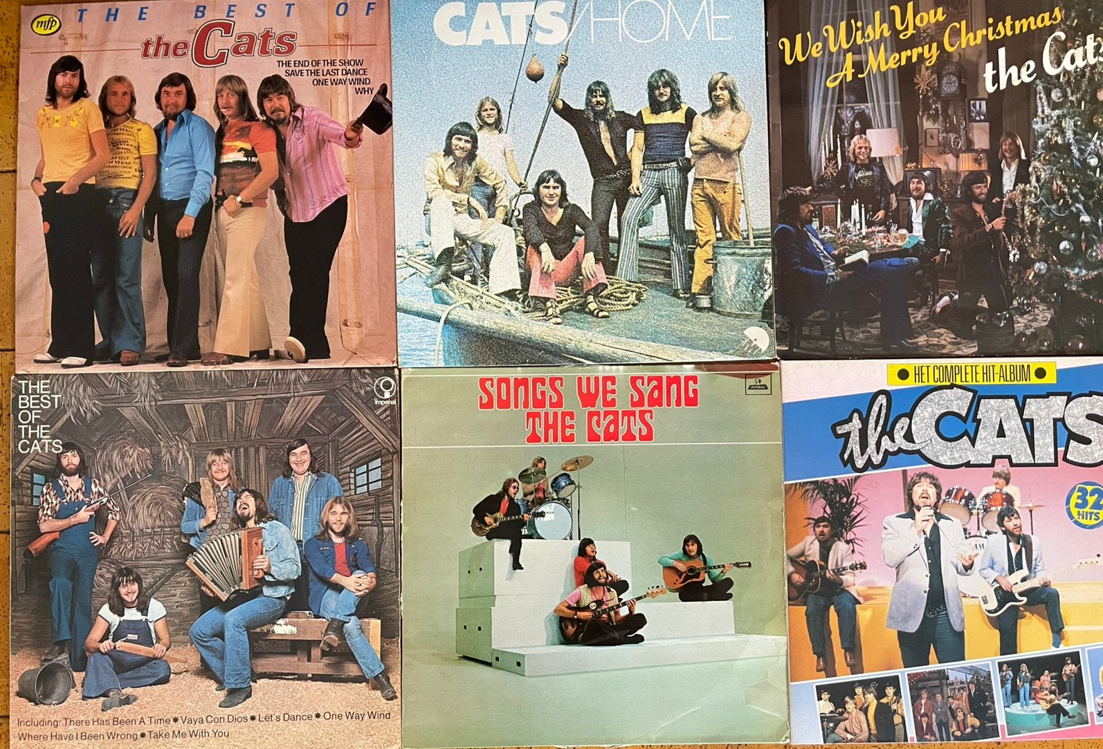 Zes LP’s van The Cats in koffer, Cd's en Dvd's, Ophalen of Verzenden, Gebruikt, LP