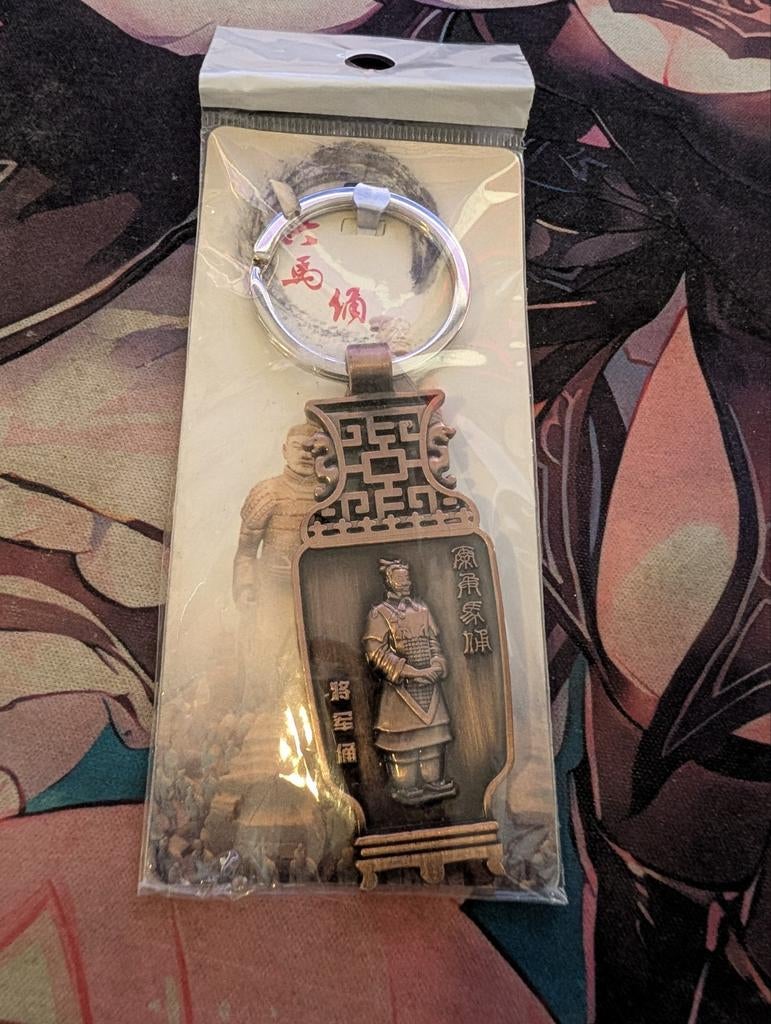 IJzeren Chinese sleutelhanger Terracotta Leger, Ophalen of Verzenden, Nieuw, Stad of Land