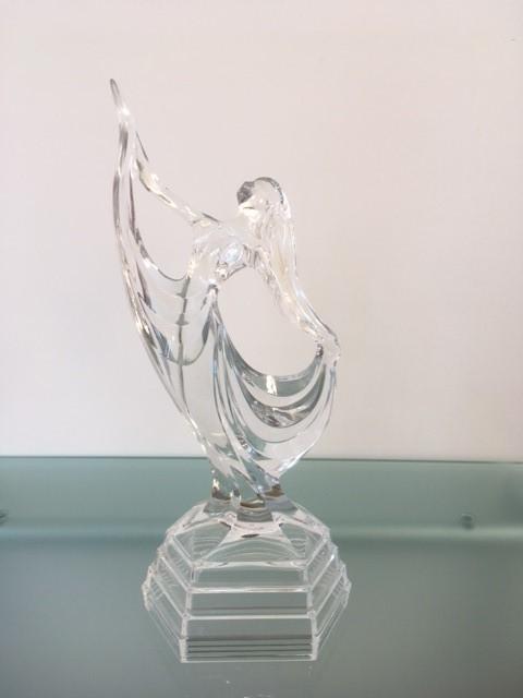 art deco kristallen beeldje, danseres, Ophalen of Verzenden, Nieuw, Overige materialen, Overige stijlen