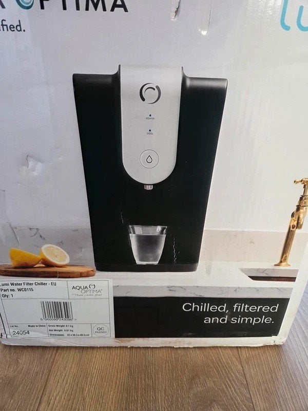 Aqua Optima Lumi waterkoeler met filter 8,2 liter, Ophalen of Verzenden, Gebruikt, Waterkoeler