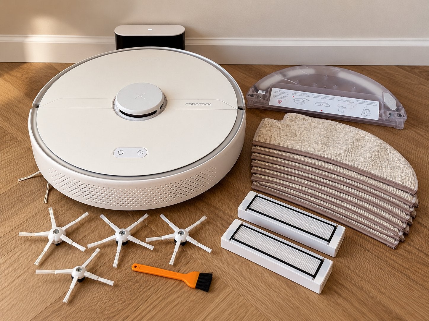 Roborock S6 Pure White – met dweilfunctie + veel extra’s, Witgoed en Apparatuur, Overige merken, Inclusief accessoires, Ophalen of Verzenden