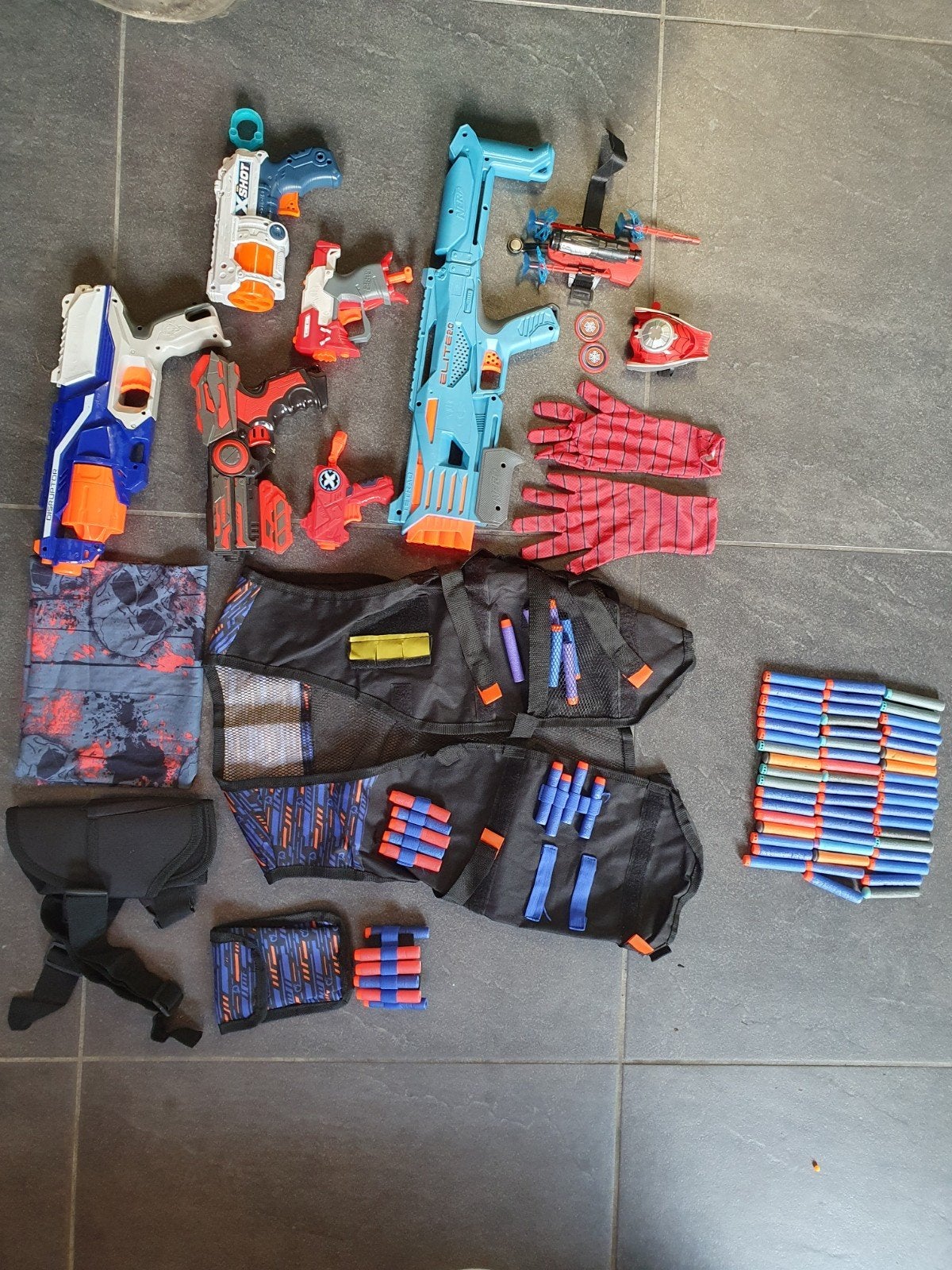 Grote Nerf en X-Shot Blaster Collectie met Spiderman Set, Kinderen en Baby's, Ophalen of Verzenden, Gebruikt, Jongen of Meisje