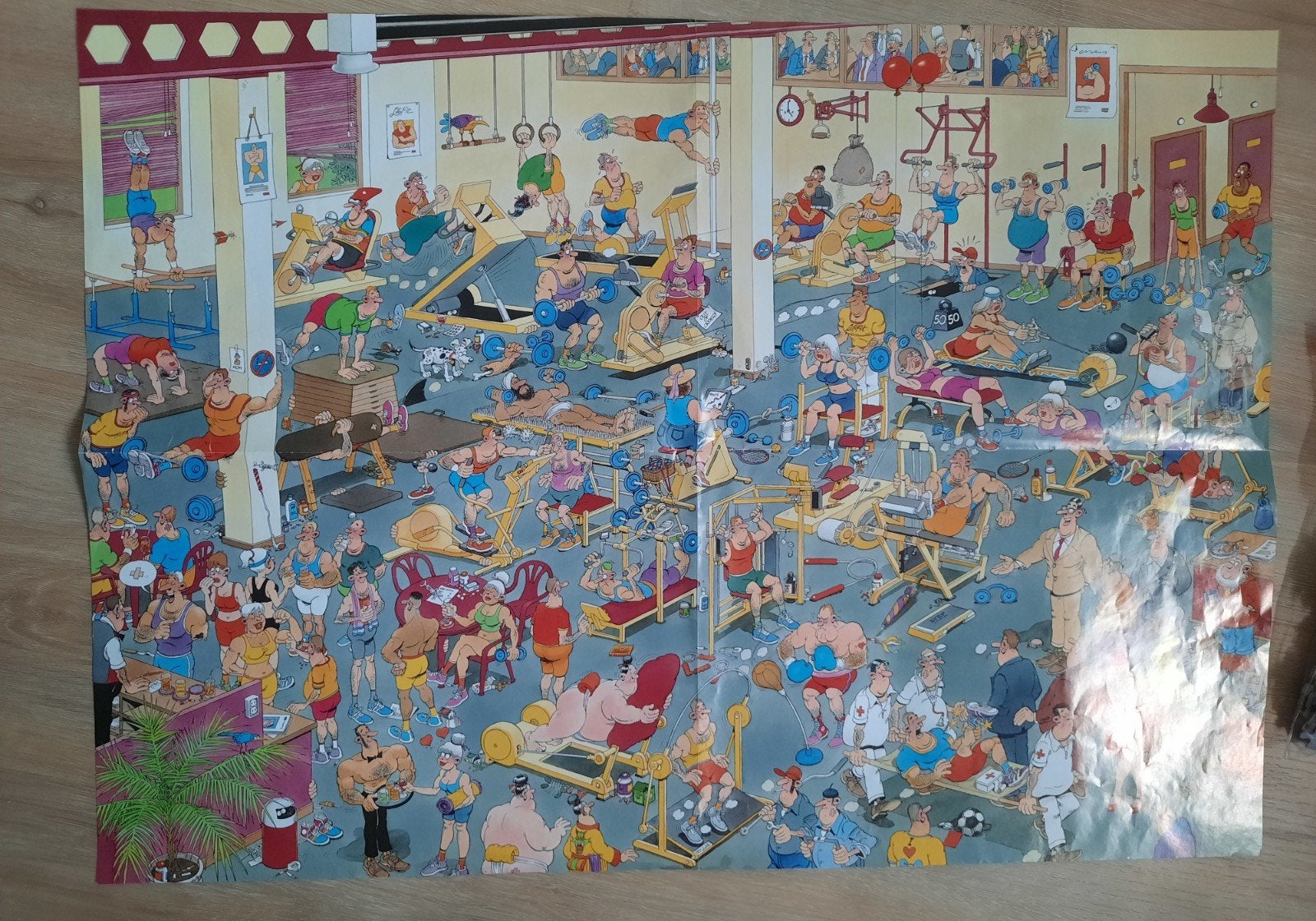 Jan van Haasteren puzzel  De Sportschool, Hobby en Vrije tijd, Denksport en Puzzels, Ophalen of Verzenden, 500 t/m 1500 stukjes