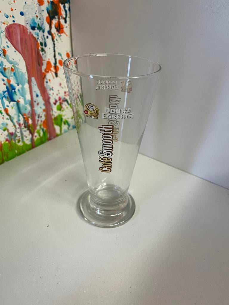 Douwe Egberts glazen set van 4 glazen, Ophalen of Verzenden, Nieuw, Overige typen