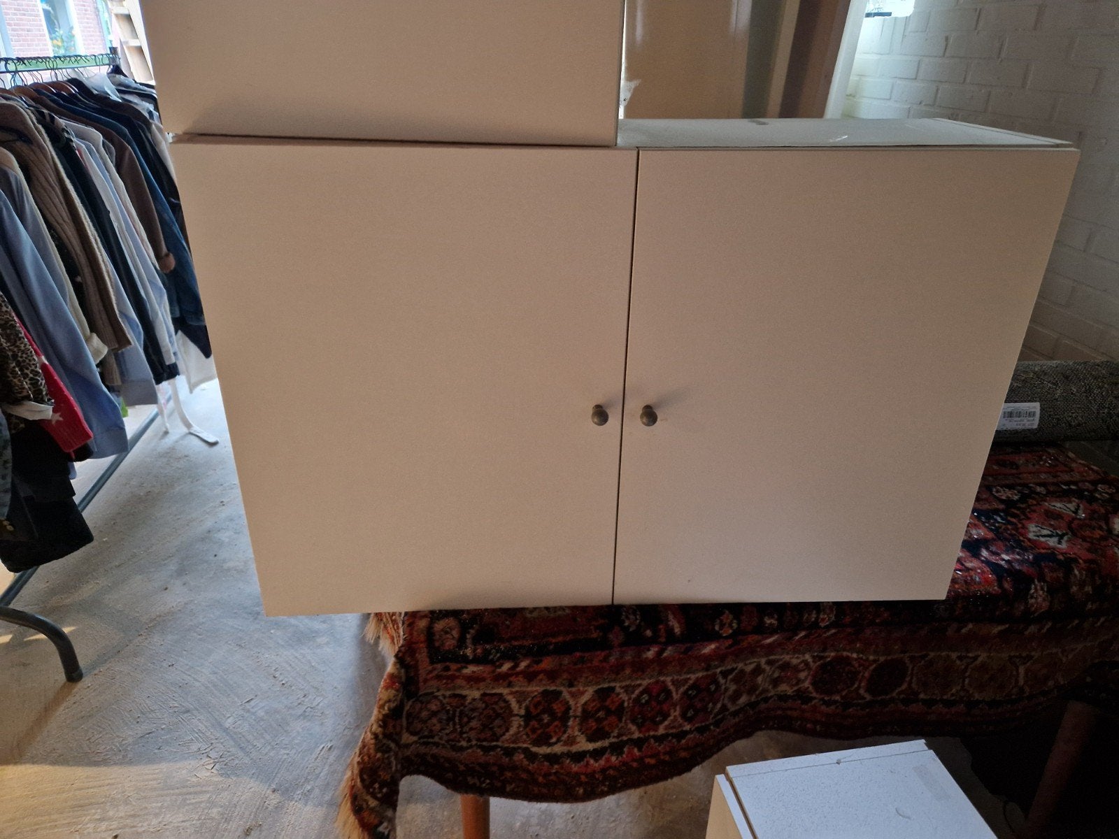 3 witte keukenkasten (hang), Gebruikt, Minder dan 100 cm, 25 tot 50 cm, 50 tot 100 cm