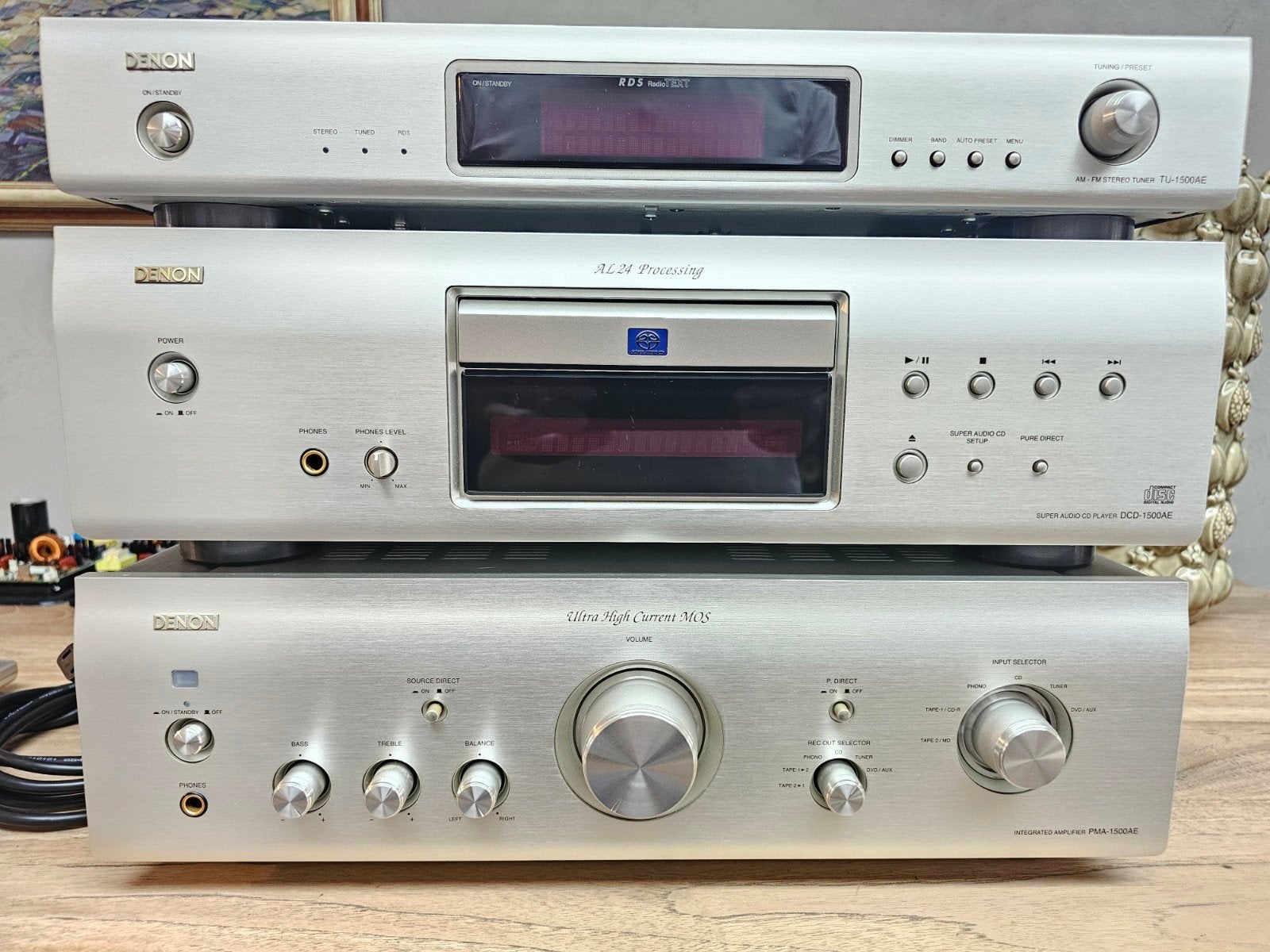 Denon hifi-set PMA-1500AE-DCD-1500AE SACD, Ophalen of Verzenden, Tuner of Radio, Denon, Losse componenten