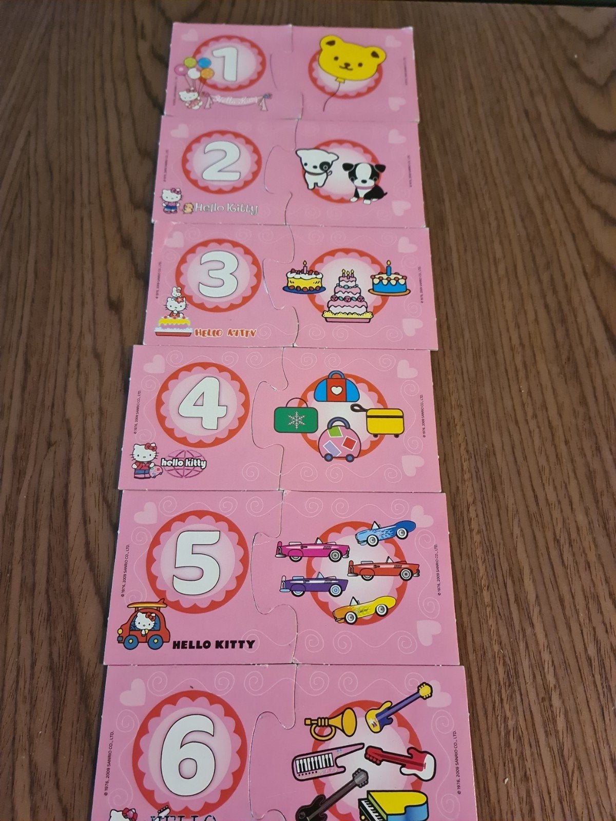 Merk: HELLO KITTY. Cijferpuzzel, Kinderen en Baby's, Ophalen of Verzenden, 10 tot 50 stukjes, Gebruikt, 4 tot 6 jaar