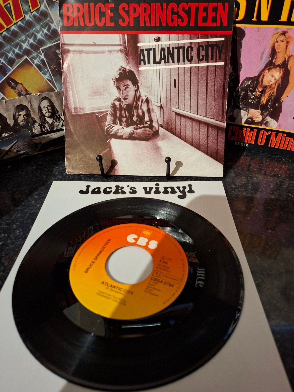 Bruce Springsteen - Atlantic City   1982, 7 inch, Ophalen of Verzenden, Zo goed als nieuw, Beschermende buitenhoes