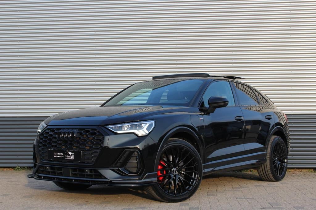 Audi Q3 Sportback 45 TFSIe | 3x S-Line | Panoramadak | SONOS, Gebruikt, 150 pk, Zwart, Plug-in hybride