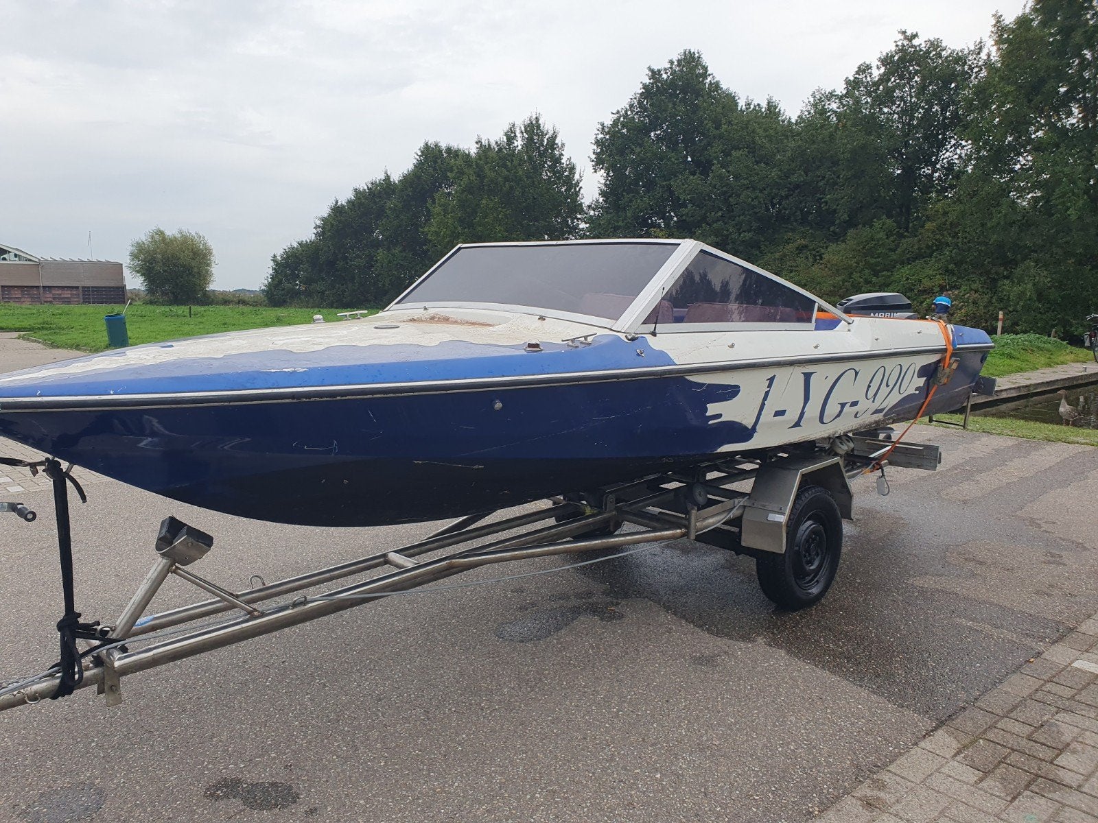 fletcher speedboot opknapper  of voor onderdelen, Watersport en Boten, Ophalen of Verzenden, Gebruikt, Overige typen, Motorboot