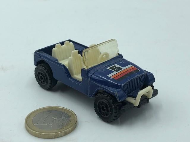 Jeep Blauw, Corgi, Hobby en Vrije tijd, Modelauto's | Overige schalen, Gebruikt, Auto, Ophalen of Verzenden