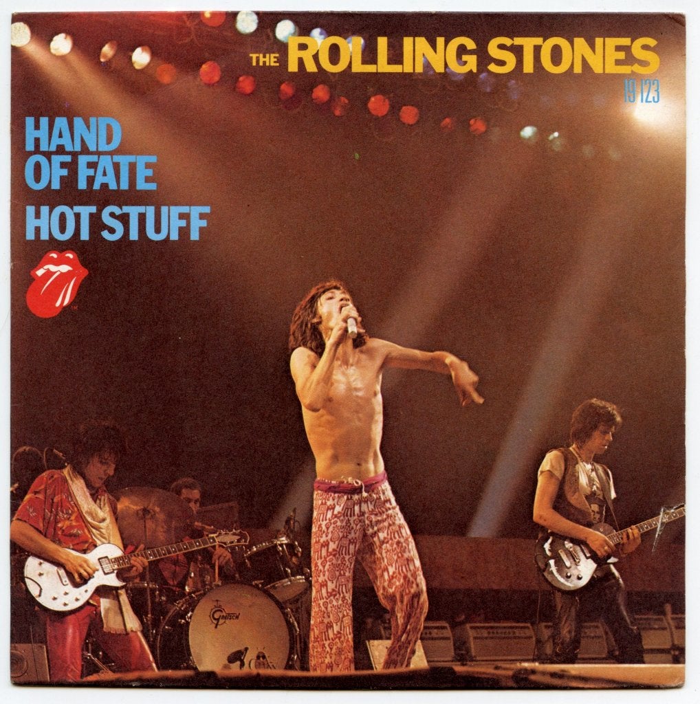 Rolling Stones - Hand Of Fate/Hot Stuff (France), Gebruikt, 7 inch, Ophalen of Verzenden, Rock en Metal