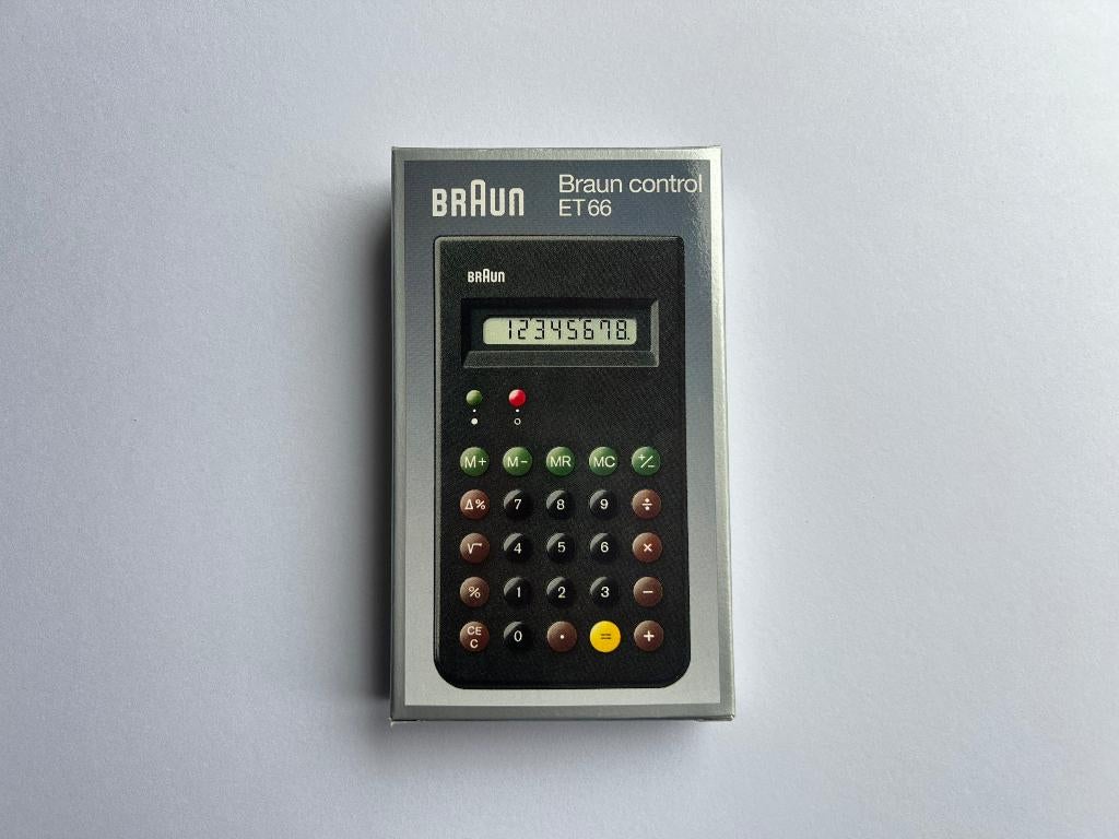 Braun ET 66 rekenmachine - Dieter Rams, Diversen, Rekenmachines, Ophalen, Zo goed als nieuw