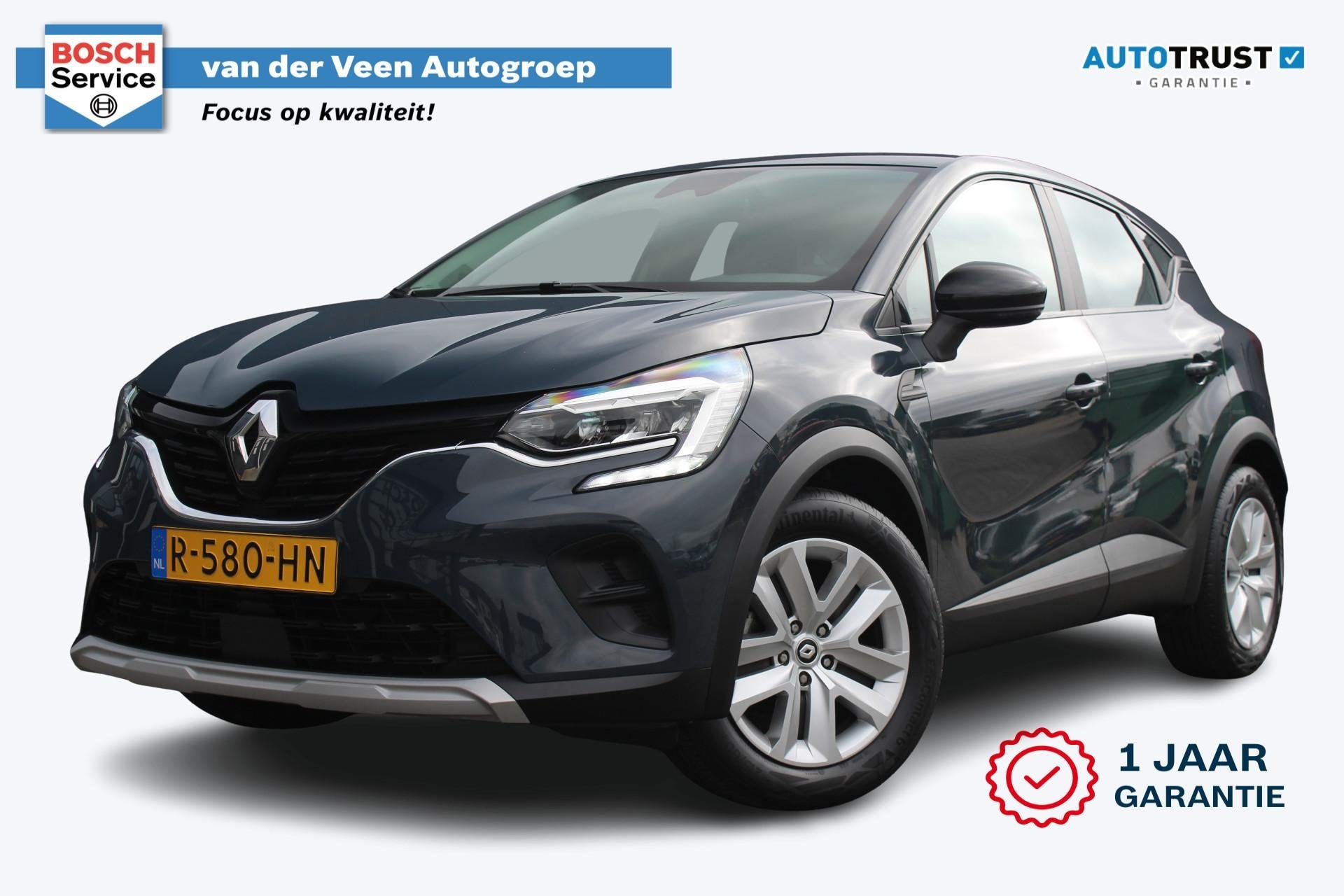 Renault Captur 1.0 TCe 90 Zen | Incl. 12 maanden garantie |, Auto's, Renault, Voorwielaandrijving, Stof, Gebruikt, Blauw