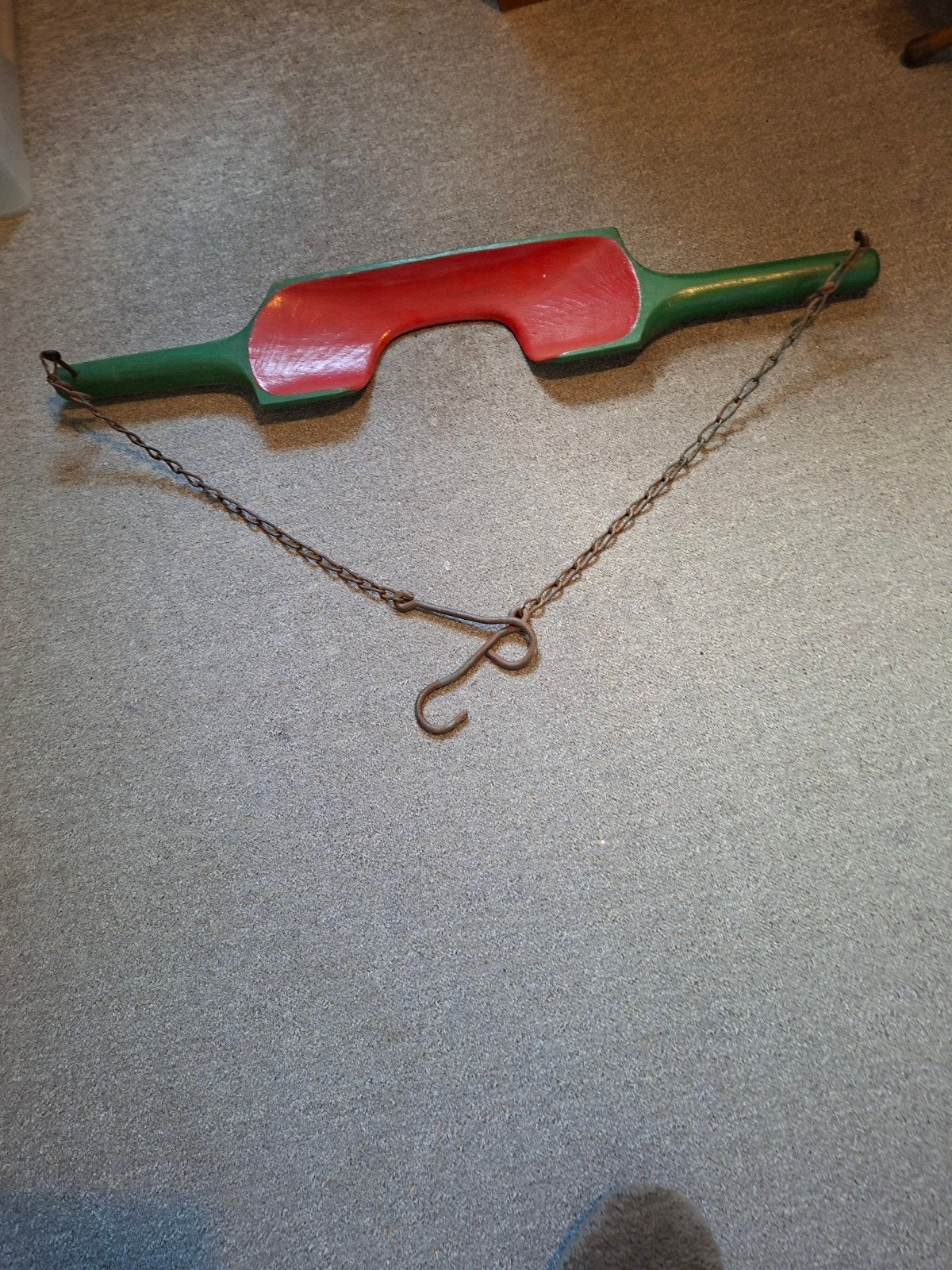 juk compleet met ketting. Rood groen.Dit zijn de originelekl, Ophalen