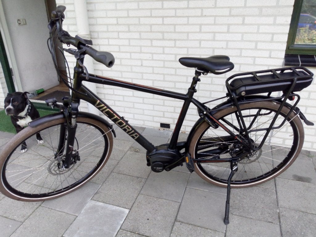 Victoria e-bike met bagagedrager accu, Gebruikt, 51 tot 55 cm, 50 km per accu of meer, Ophalen