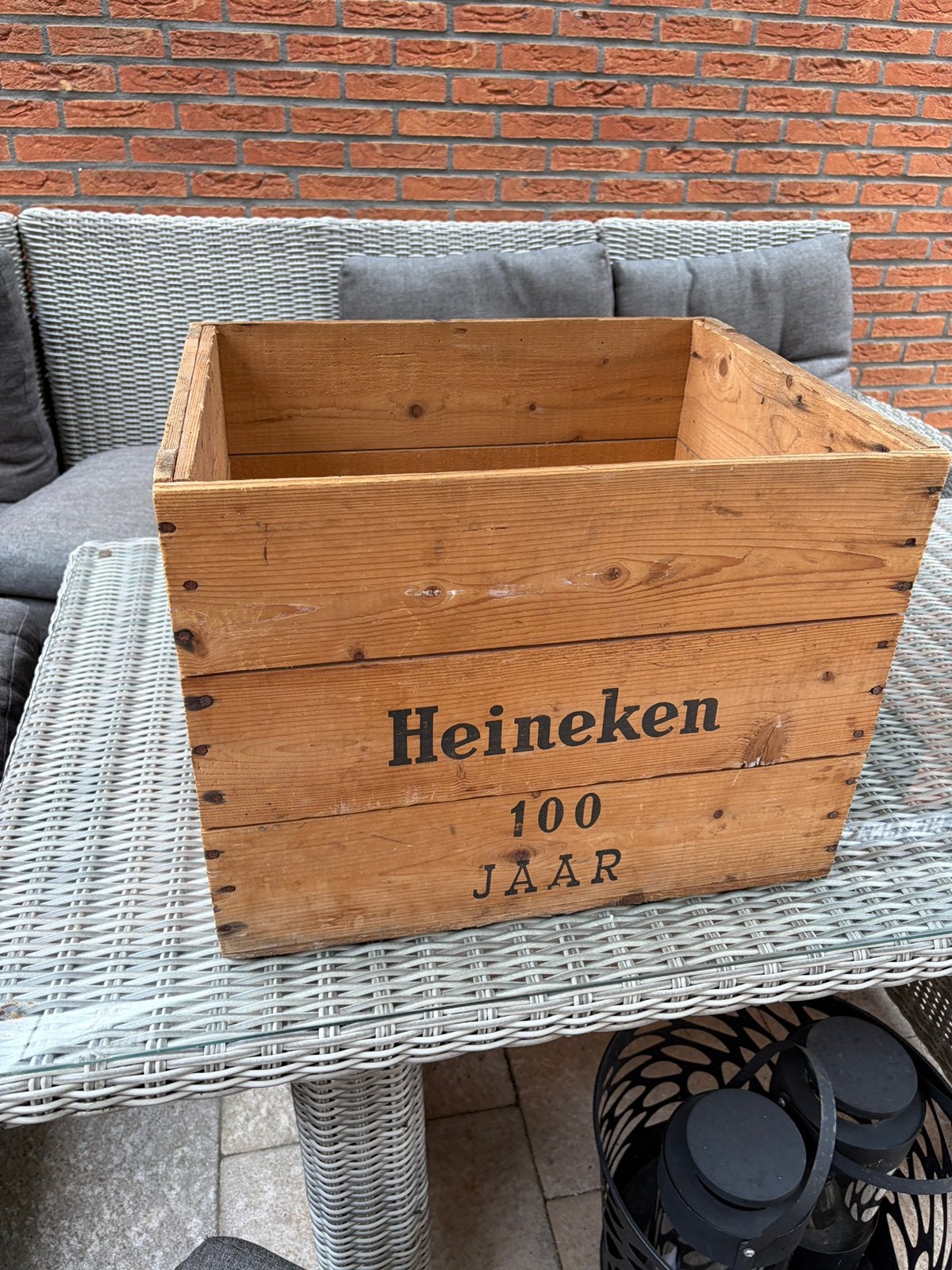 53 jaar oude Heineken kist 100 jaar Heineken, Ophalen of Verzenden, Zo goed als nieuw