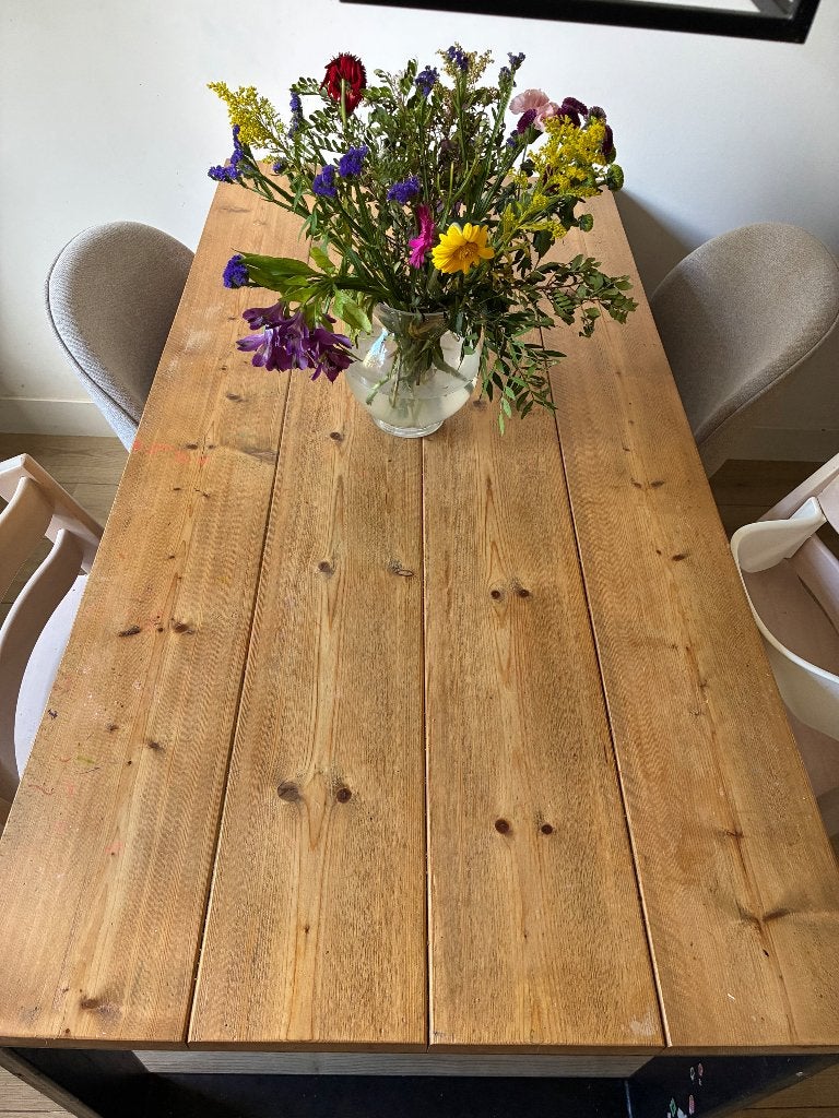 Eettafel, Ophalen, Gebruikt, 50 tot 100 cm, 150 tot 200 cm