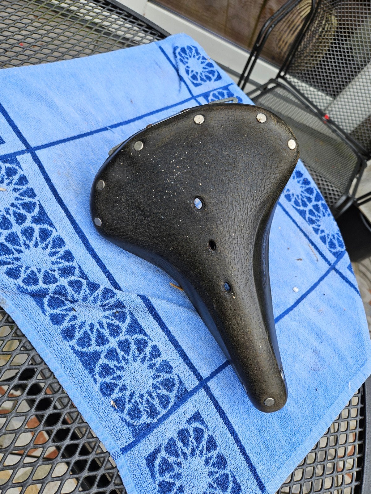 Brooks B66 Leren Fietszadel met Veren - Klassiek Comfort, Gebruikt, Leer, Ophalen of Verzenden, Brooks