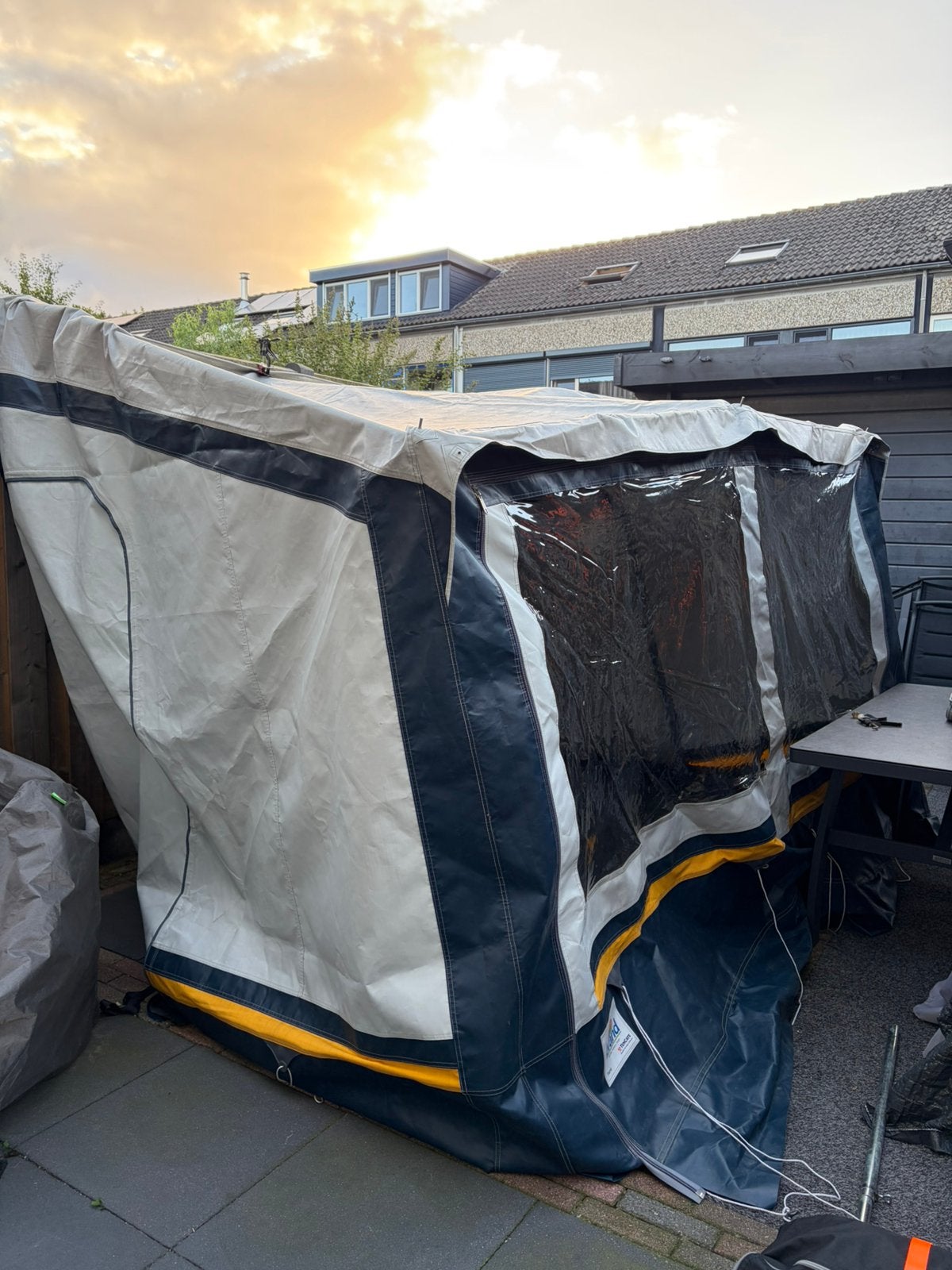 Brand wintertent Pamir, Ophalen, Gebruikt