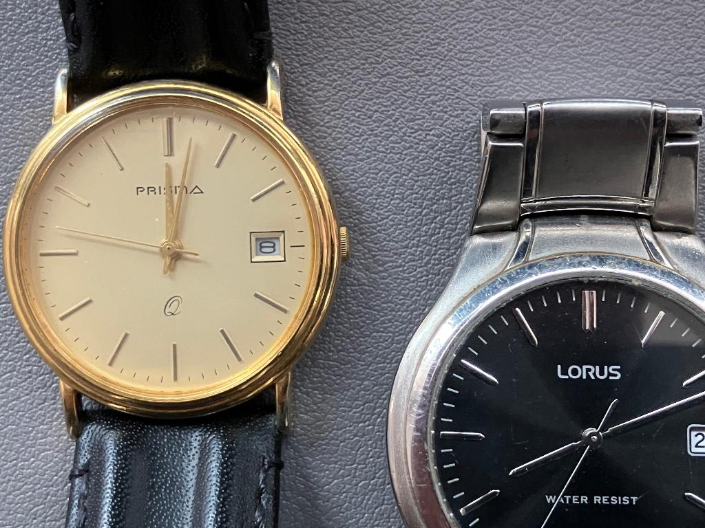 Twee horloges - Prisma en Lorus, Ophalen of Verzenden, Gebruikt, Staal, Overige merken
