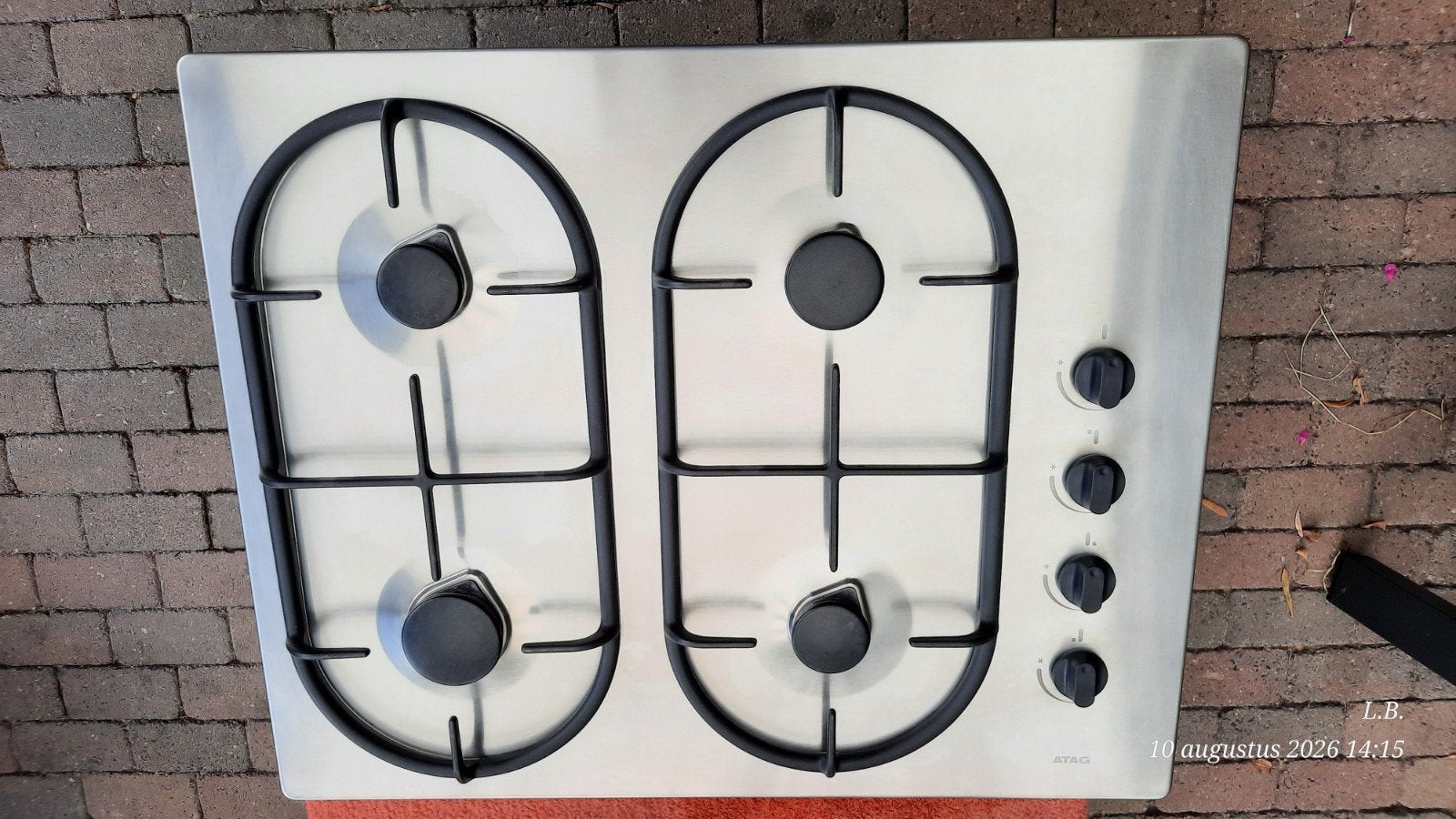 ATAG gas kookplaat, Witgoed en Apparatuur, Kookplaten, Ophalen, Inbouw, Gas, 4 kookzones