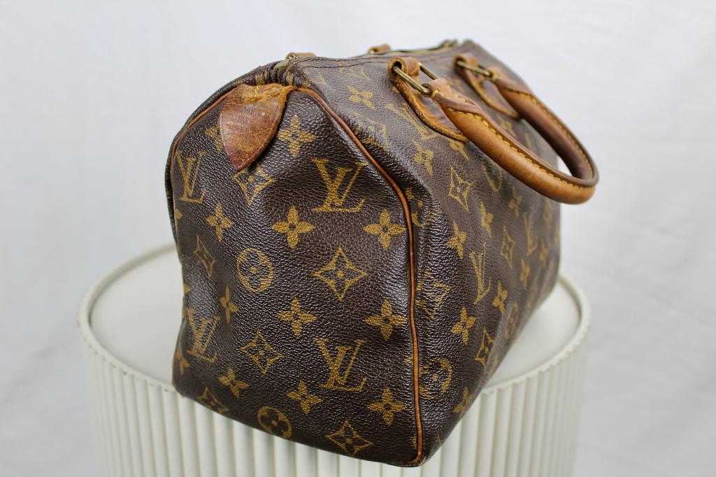 Louis Vuitton Speedy 25 - 1071, Sieraden, Tassen en Uiterlijk, Tassen | Damestassen, Gebruikt, Bruin, Ophalen of Verzenden, Louis Vuitton